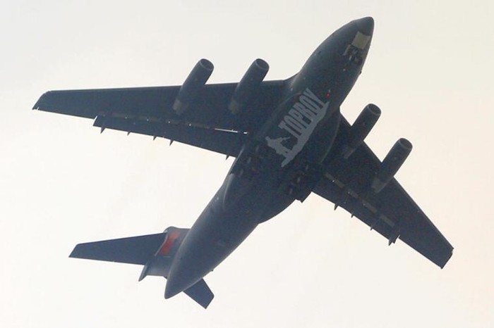 Máy bay vận tải cỡ lớn Y-20 Trung Quốc bay thử (ảnh tư liệu)